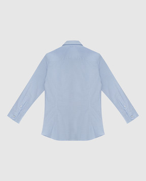 Stefano Ricci Children's blue shirt in a pattern YC004124LJ1819