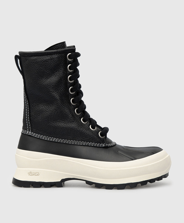 Jil Sander Deerskin boots with contrasting stitching JP37503A14503 buy with Czech Republic delivery at Symbol