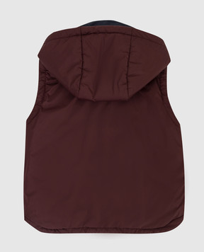Stefano Ricci Children's reversible vest with embroidery YAJ6400030TEN001