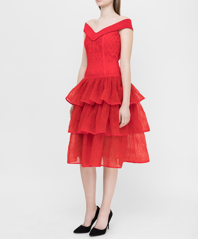 Alexander McQueen - Red dress 585197Q1AD2 - shop with Malta