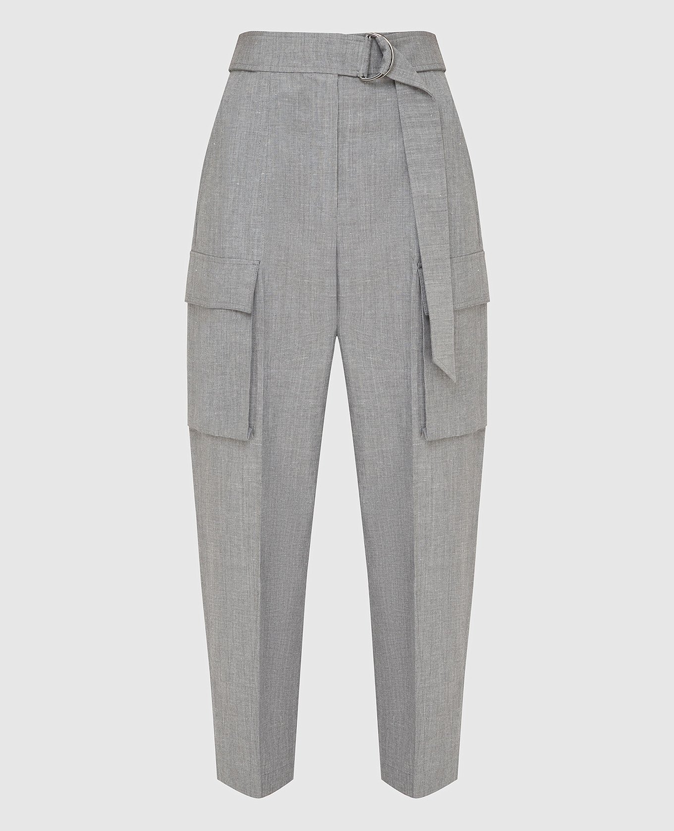 

Gray wool and linen trousers Brunello Cucinelli, Grey