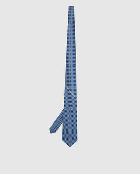 Stefano Ricci Blue silk tie in pattern pattern CXDD41070