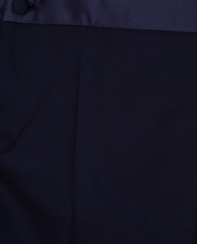 Stefano Ricci Children's dark blue wool trousers Y2T0960000160509