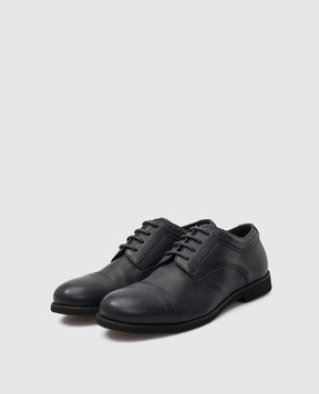 Stefano Ricci Kids Navy Leather Derbies YRU514G804SKVT