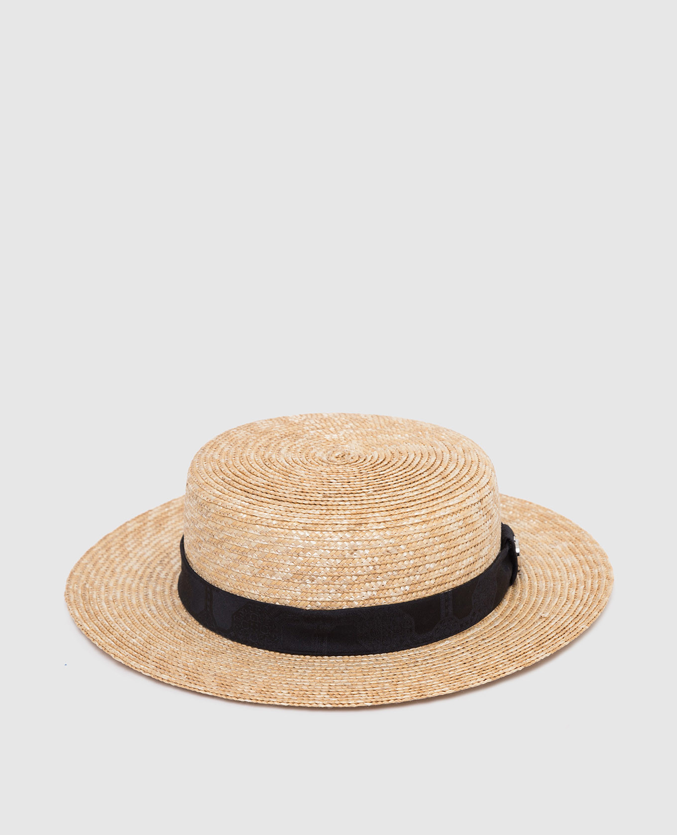 

Children's hat with weave and emblem Stefano Ricci, Beige