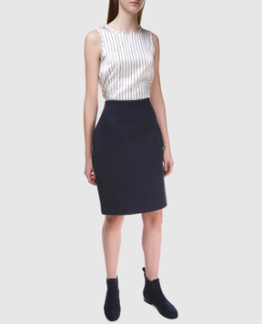 NINA RICCI Navy blue skirt 18PCJU002C00864