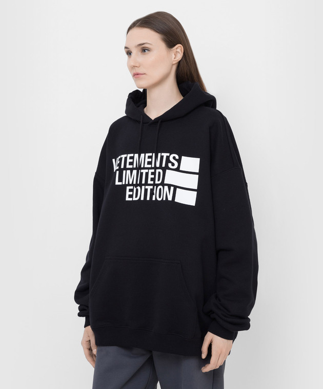 【VETEMENTS】ブラック Limited Edition フーディ VETEMENTS ブラック Limited Edition フーディ
