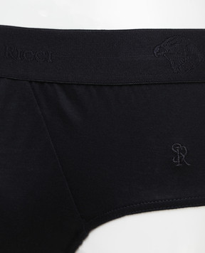 Stefano Ricci Black briefs with logo SLM2COTTON