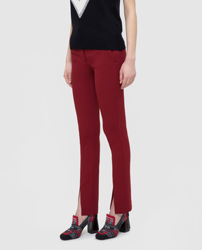 Victoria Beckham Burgundy trousers TRSLM2809