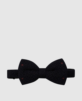 Stefano Ricci Baby navy blue cashmere and silk bow tie YHTSR1001