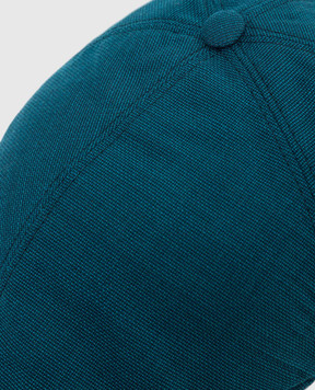 Stefano Ricci Children's turquoise wool cap YVF2019PW901