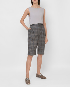 Fabiana Filippi Checked wool Bermuda shorts PAD221B860