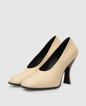 The Row Jade Tan Leather Pumps F1194L35
