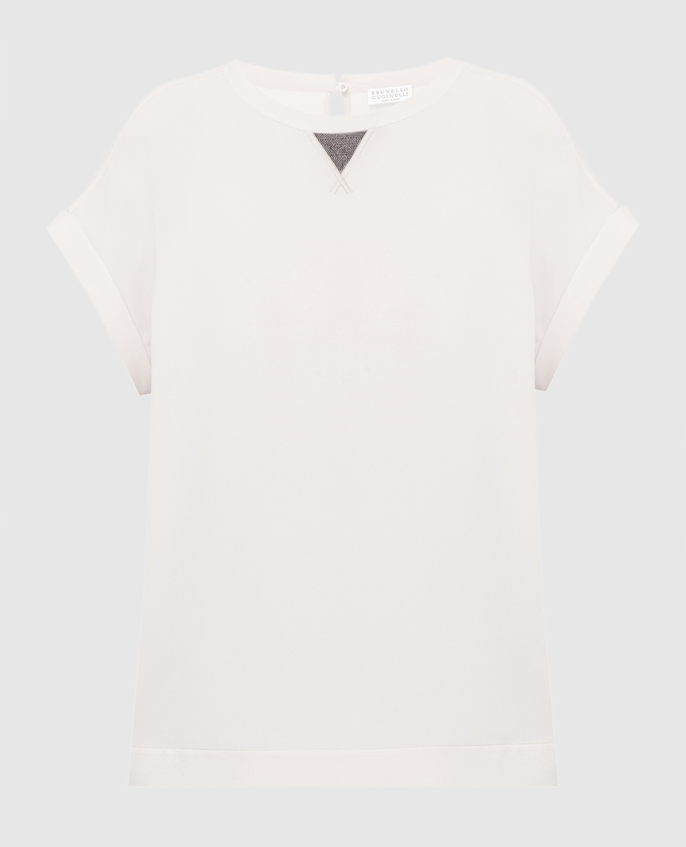 

Light beige silk top Brunello Cucinelli