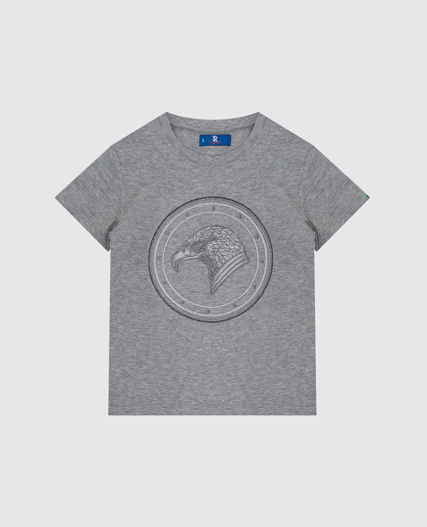 

Children's gray t-shirt with embroidery Stefano Ricci, Grey