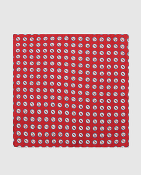 Stefano Ricci Children's red silk set of patterned tie and shawl YDHNG800