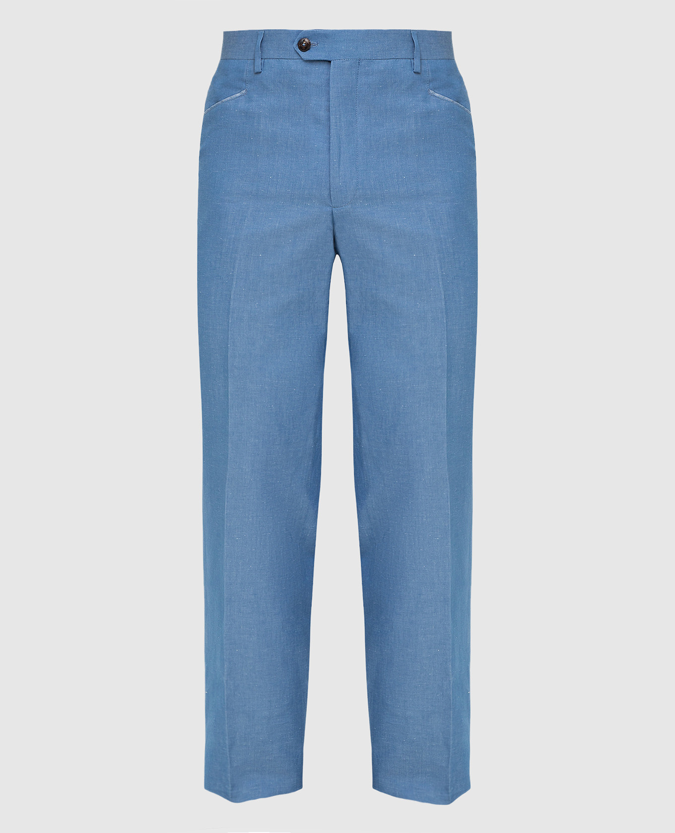 

Blue linen and cotton trousers Castello d'Oro, Light blue