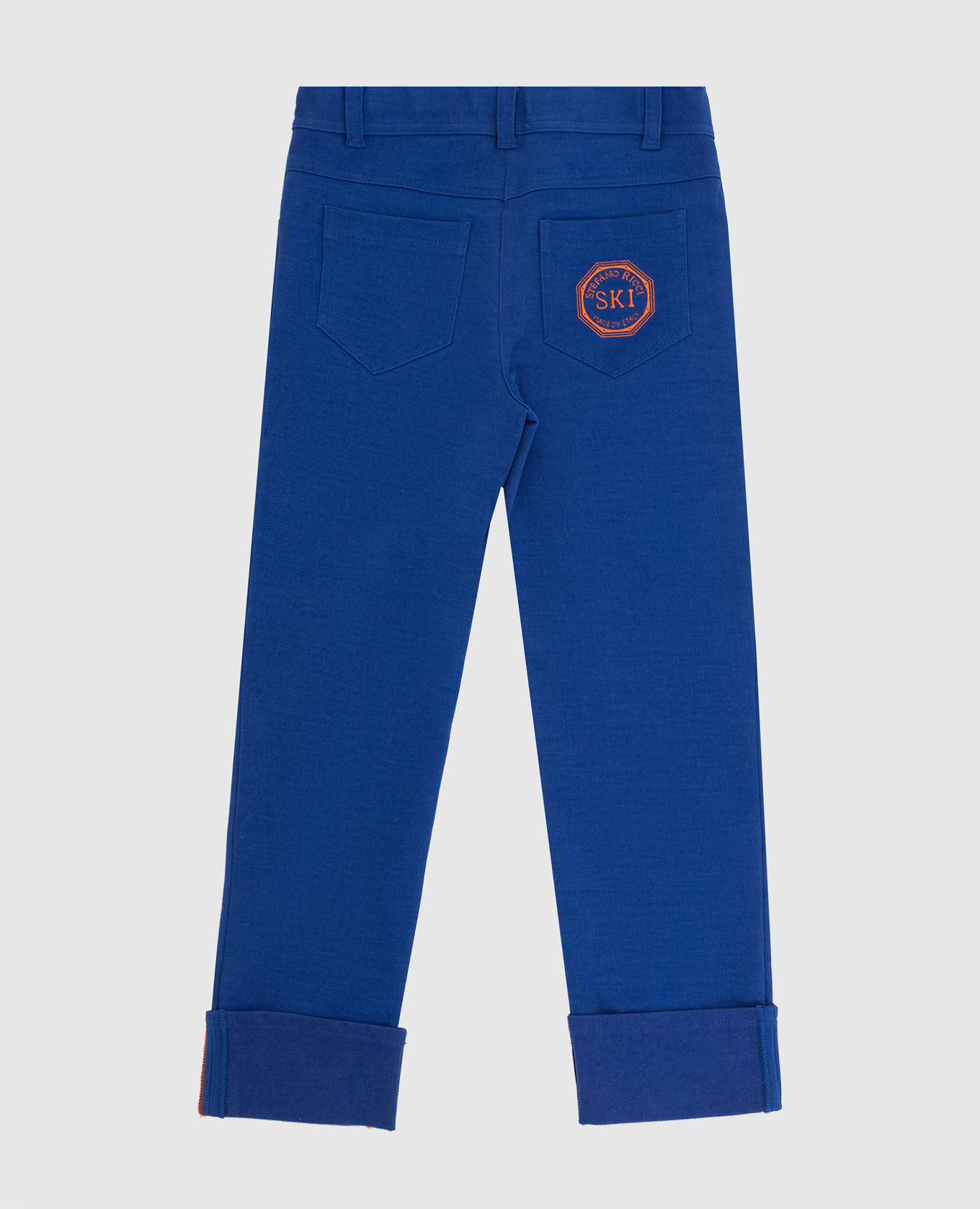 

Children's blue trousers with embroidery Stefano Ricci