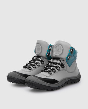 Stefano Ricci Children's gray leather boots YRU6SG802VHVH