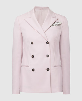 Brunello Cucinelli Pink wool jacket MA1718869P