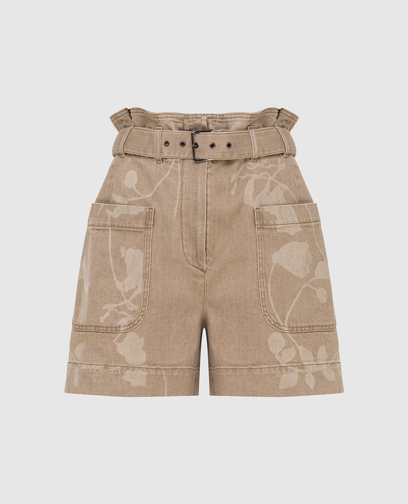 Floral print shorts brunello cucinelli