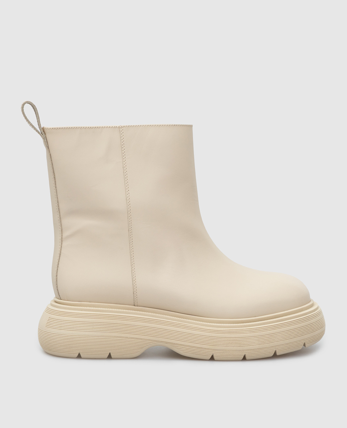 Marte e light beige leather boots gia borghini