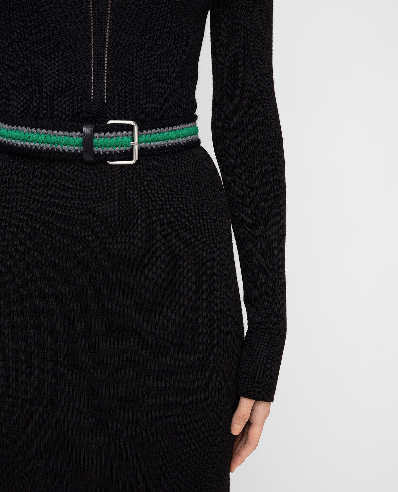 Green knitted belt Philosophy di Lorenzo Serafini 4