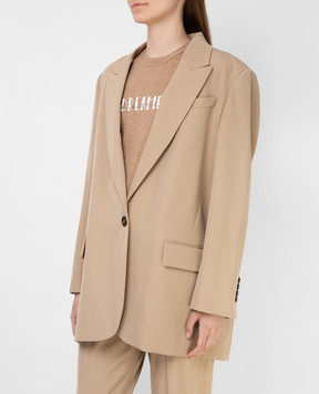 Brunello Cucinelli Beige wool jacket MA0332242P
