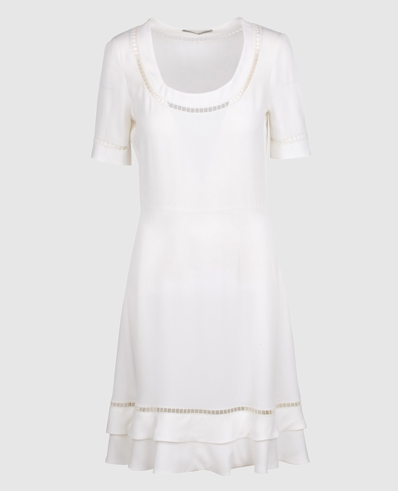 

White dress with lace Ermanno Scervino