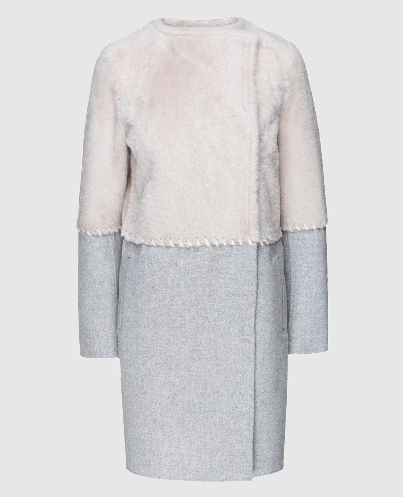 

Gray wool and cashmere coat Yves Salomon, Grey