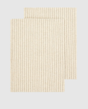 Brunello Cucinelli Light beige serving napkins MLH961N002