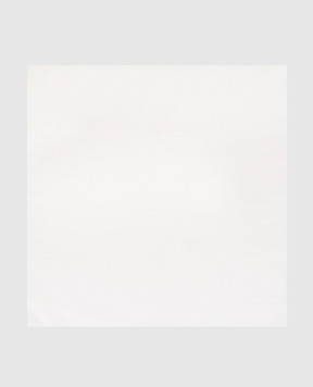 Stefano Ricci Children's white pasha scarf in a pattern YFZ25L1669