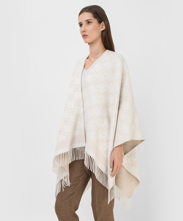 Fendi wool poncho best sale