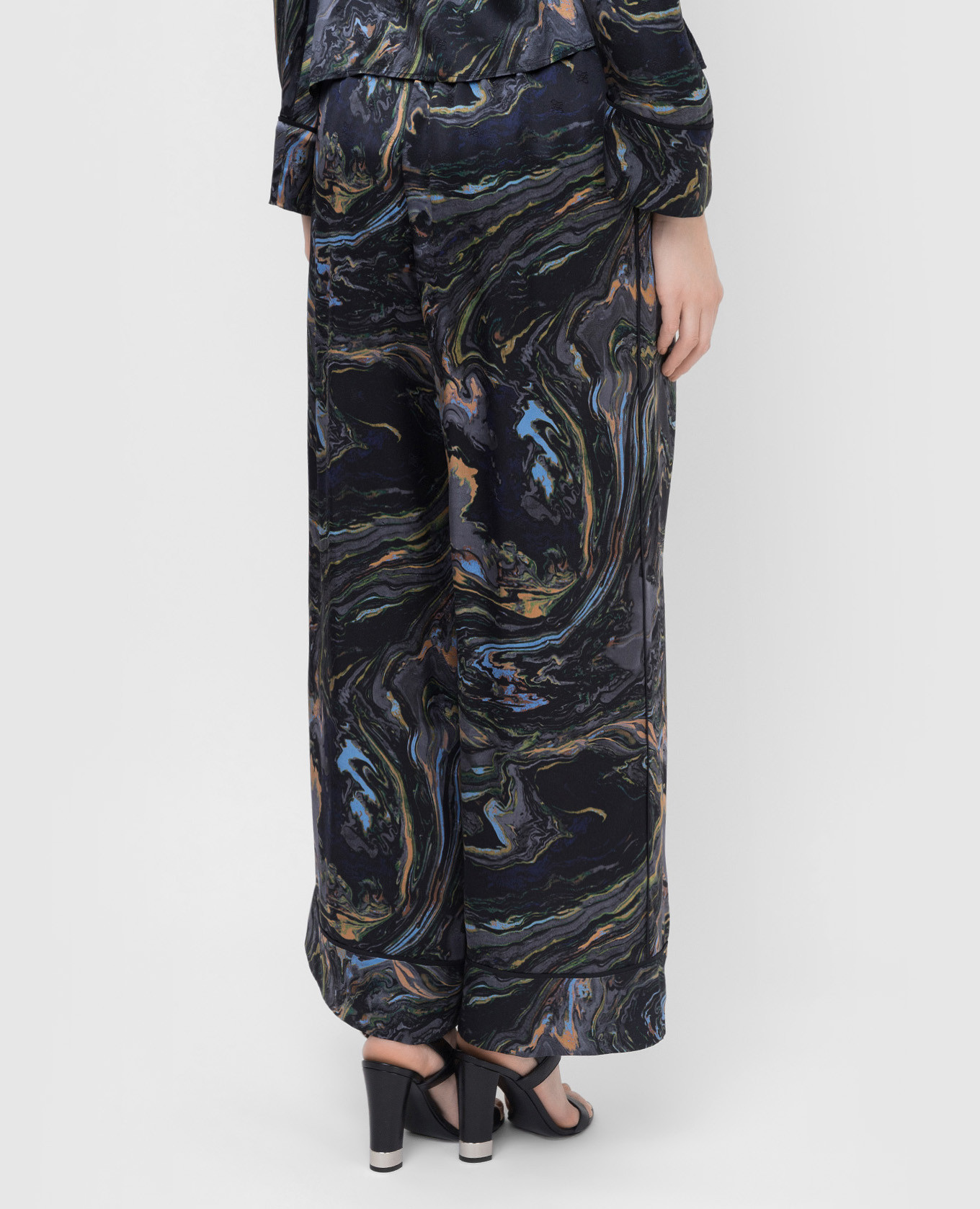 Printed silk trousers Fendi 4