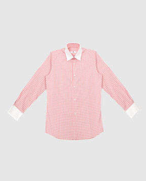 Stefano Ricci Children's red plaid shirt YC002316LJ1655