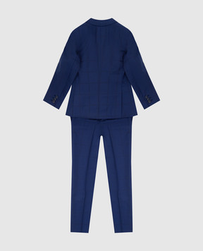 Stefano Ricci Checked wool suit for children Y1SF378900HC5080