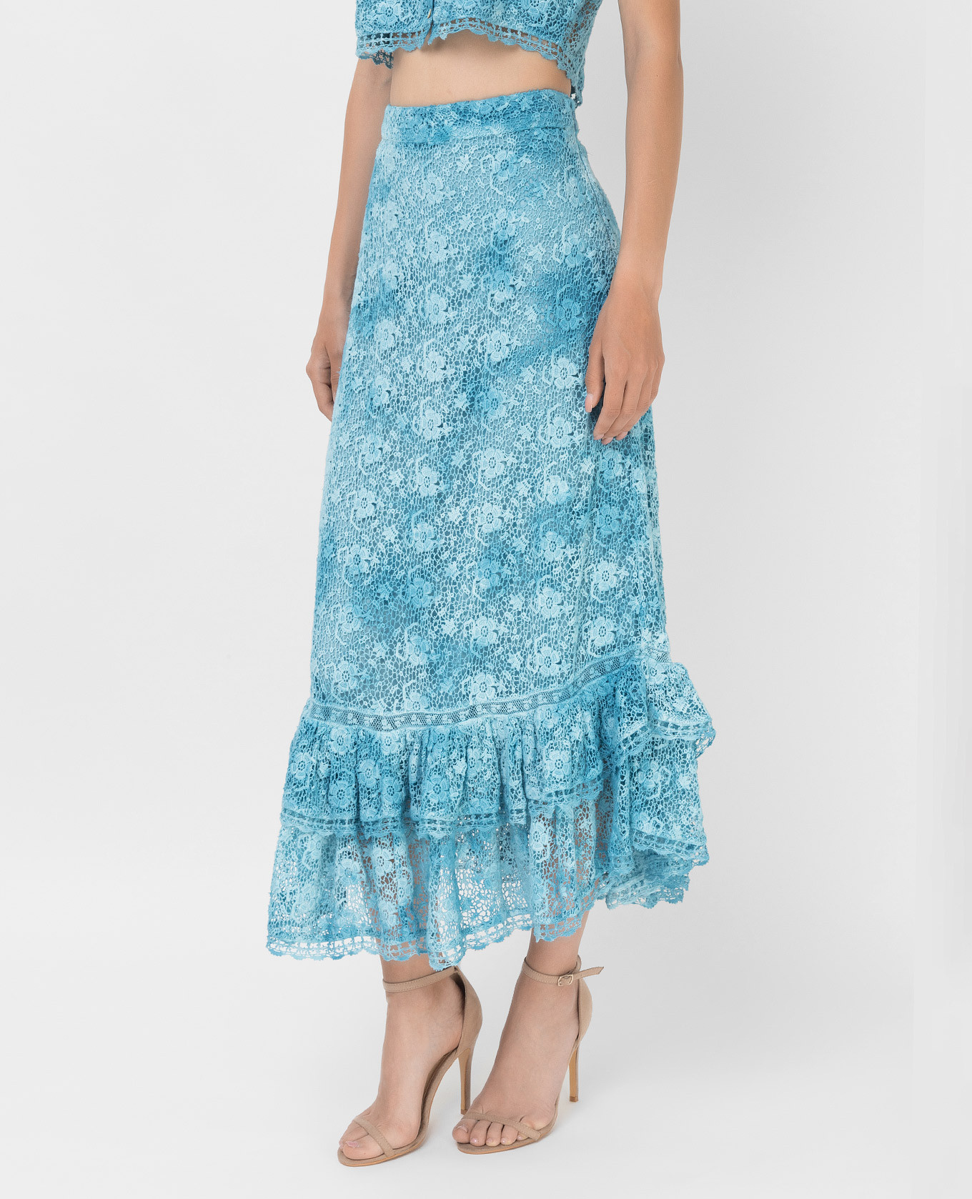 Jana openwork skirt with ruffles Love Shack Fancy 3