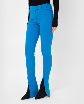 The Attico Freja blue slit trousers 221WCP39E043