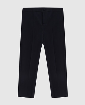 Stefano Ricci Children's dark blue wool trousers Y2T9500000W0019C