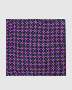 Stefano Ricci Children's purple tie and handkerchief set YDH27027