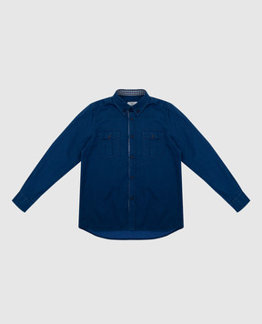 Stefano Ricci Children's dark blue shirt YAC6S00020EX1500