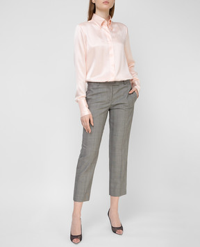 Ermanno Scervino Gray wool trousers D346P700BCB
