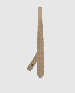 Stefano Ricci Children's light beige patterned cashmere tie YCRMTSR2600