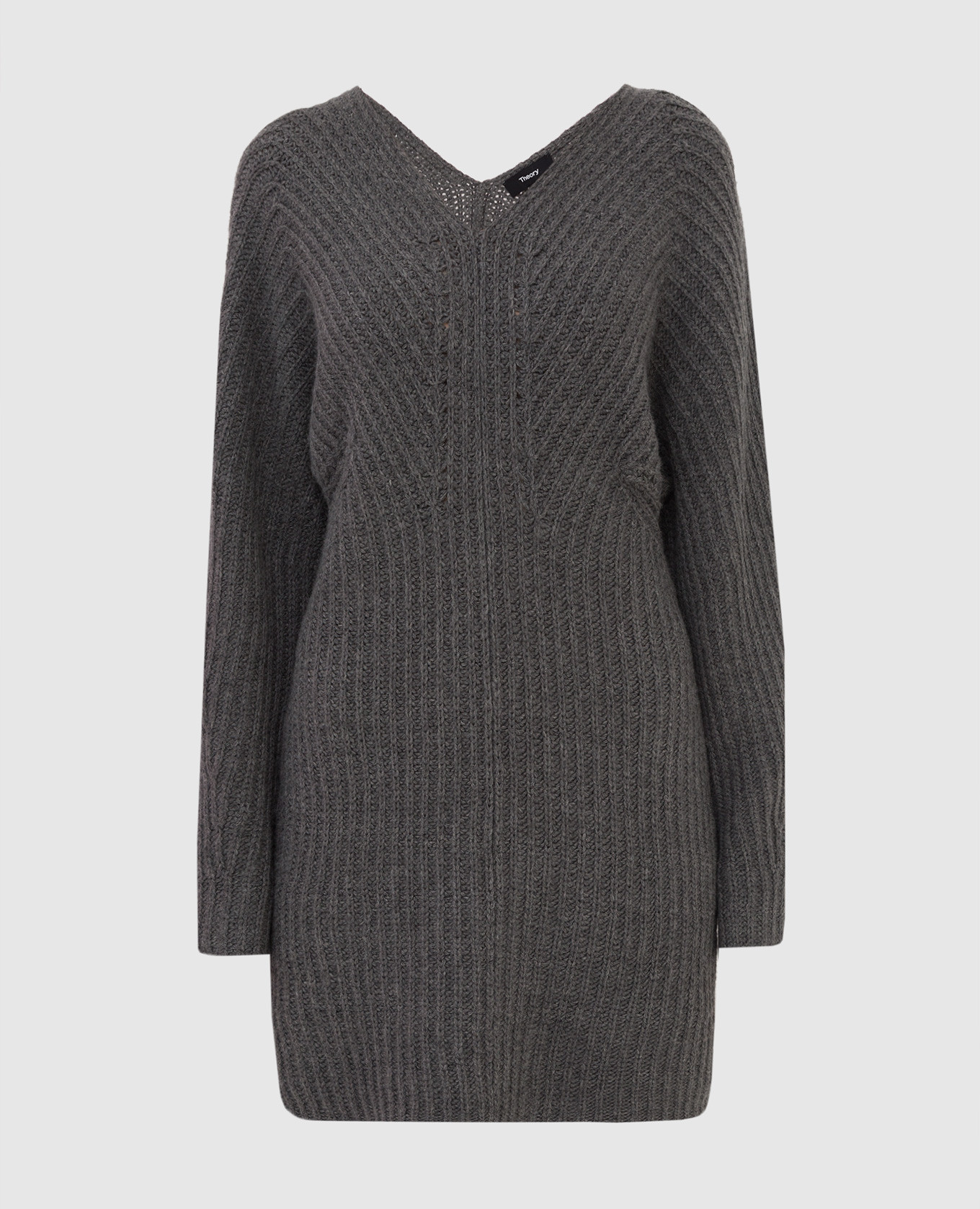 

Gray wool and cashmere dress Theory, Серый