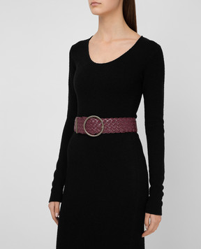 Philosophy di Lorenzo Serafini Burgundy belt A30105741
