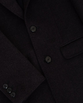 Stefano Ricci Children's dark gray cashmere coat Y1ZS991001HC3435