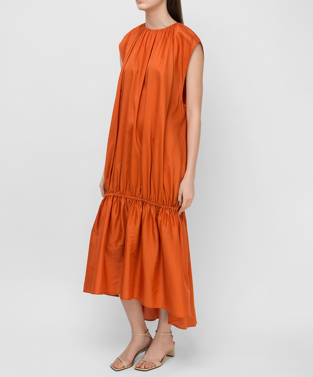 toteme orange dress TOTEME - Cocoon tank dress terracotta