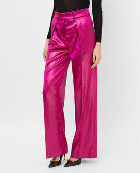 ALEXANDRE VAUTHIER Fuchsia pleated trousers 214PA15091555