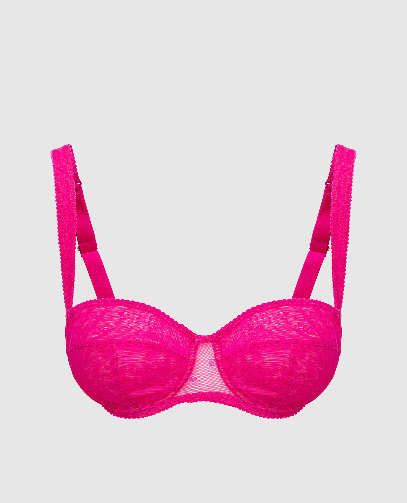 

Mesh bodice with logo pattern Dolce&Gabbana, Pink