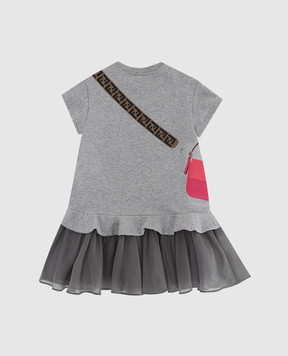 Fendi Children's peplum dress JFB382AEY0
